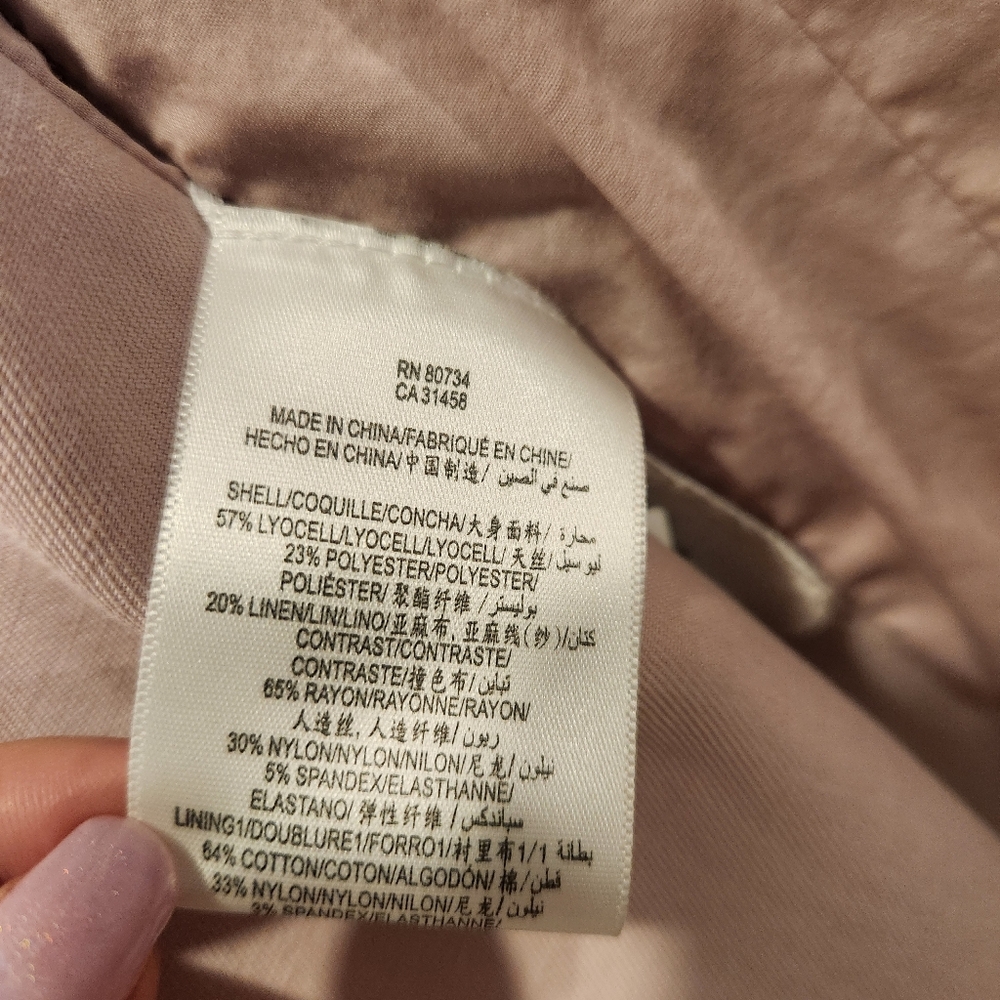 🟣 XS BCBGMaxAzria Pink Blazer with Waterfall Front - Picture 8 of 9